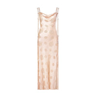 Marina Moscone - Floral Print Sleeveless Slip Dress