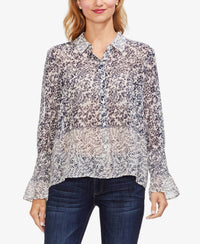 Vince Camuto - Tranquil Petals Button Up Blouse