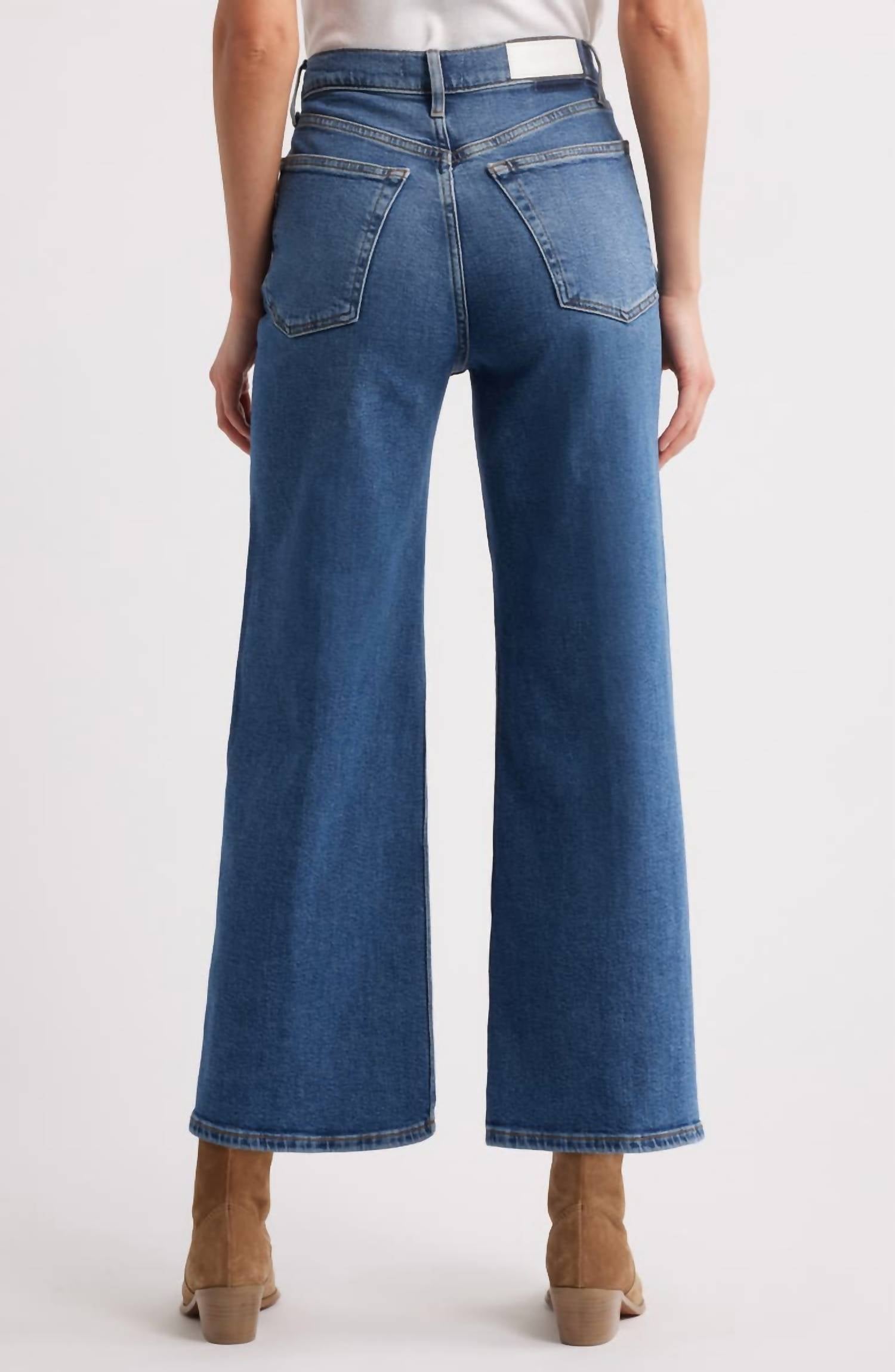 Re/Done - High Rise Wide Leg Crop Jean