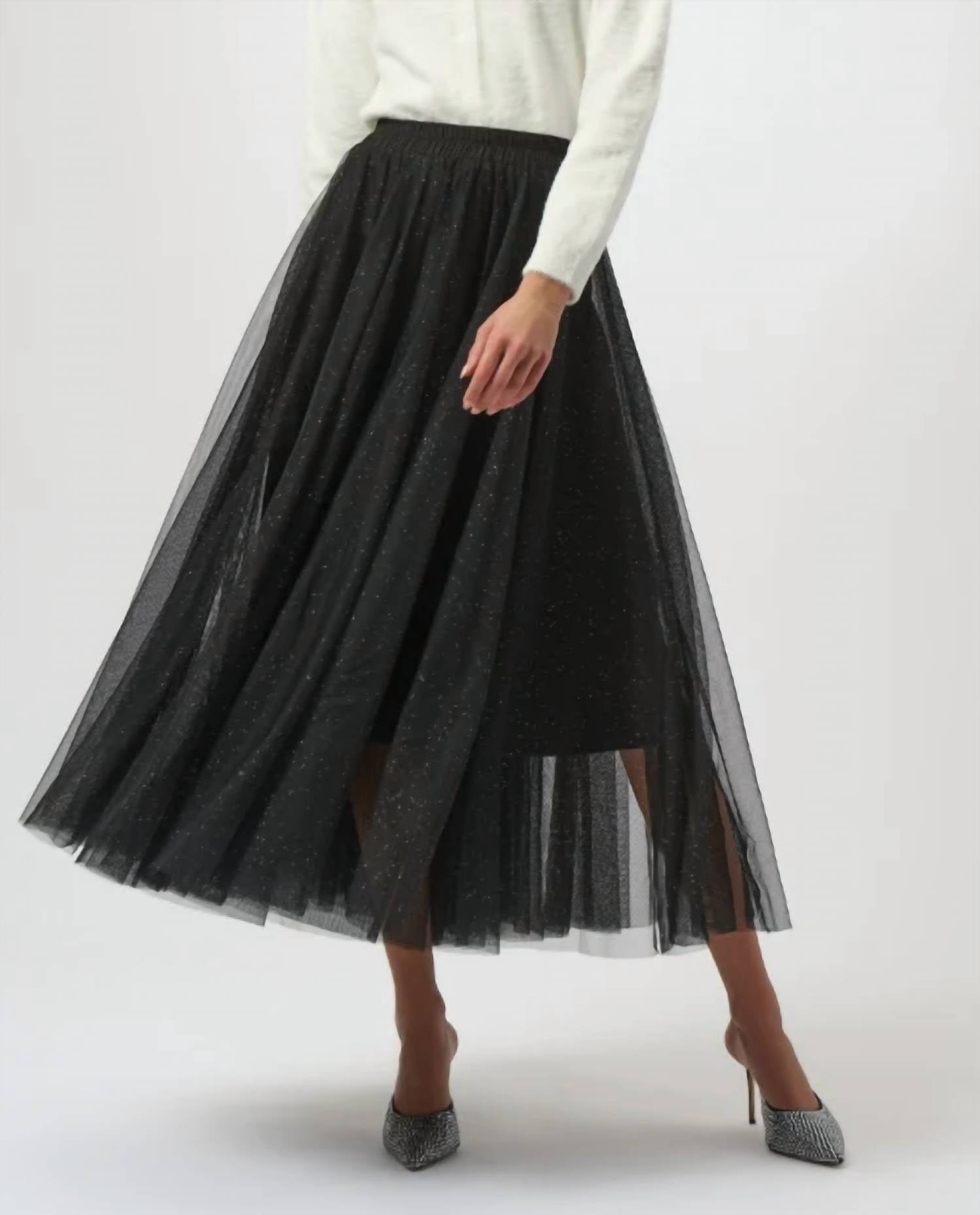 Joseph Ribkoff - Tulle Flared Skirt