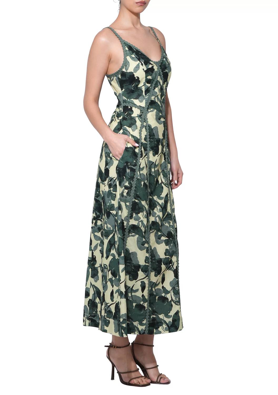 Adelyn Rae - Women's Madison Contrast Slip Maxi Dress