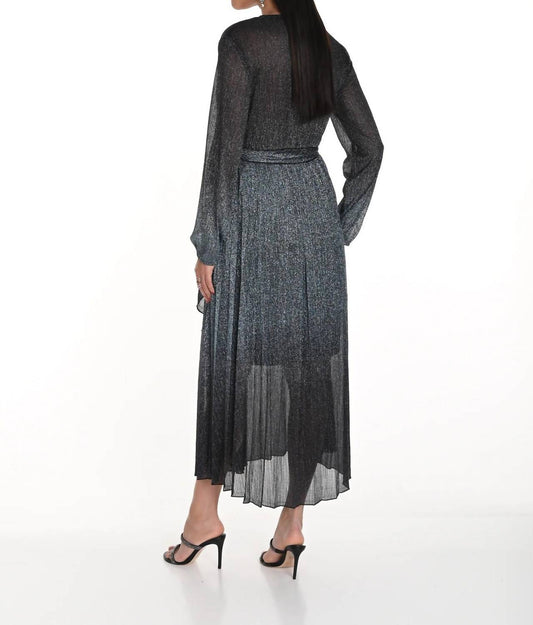 Frank Lyman - Metallic Long Sleeve Dress