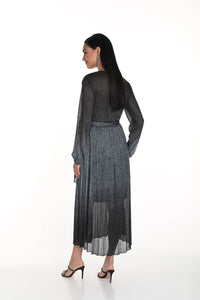 Frank Lyman - Metallic Long Sleeve Dress