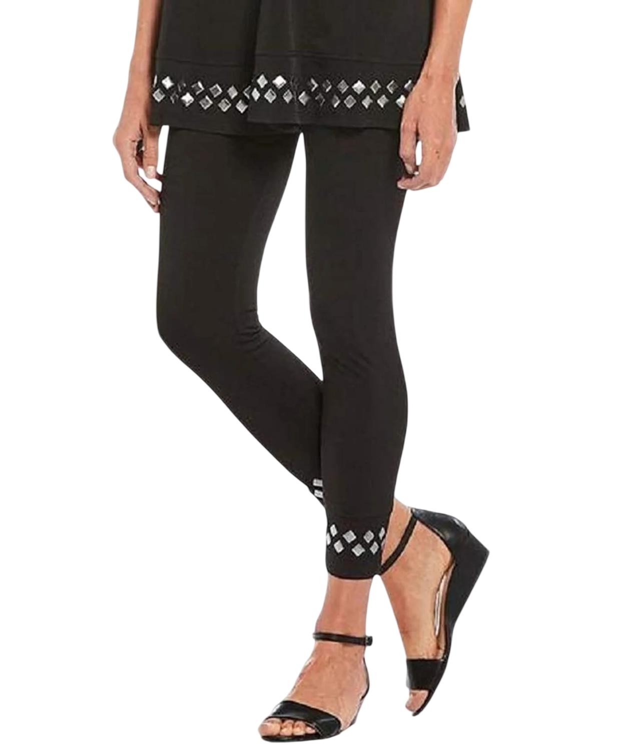 Ic Collection - Tiles Embellished Leggings