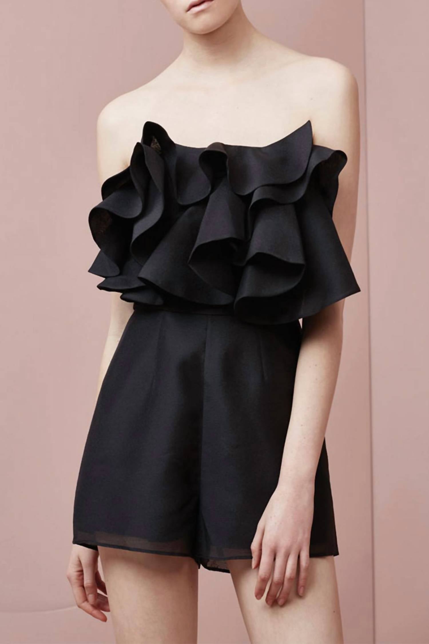 Women Ruffle Lost Lover Playsuit