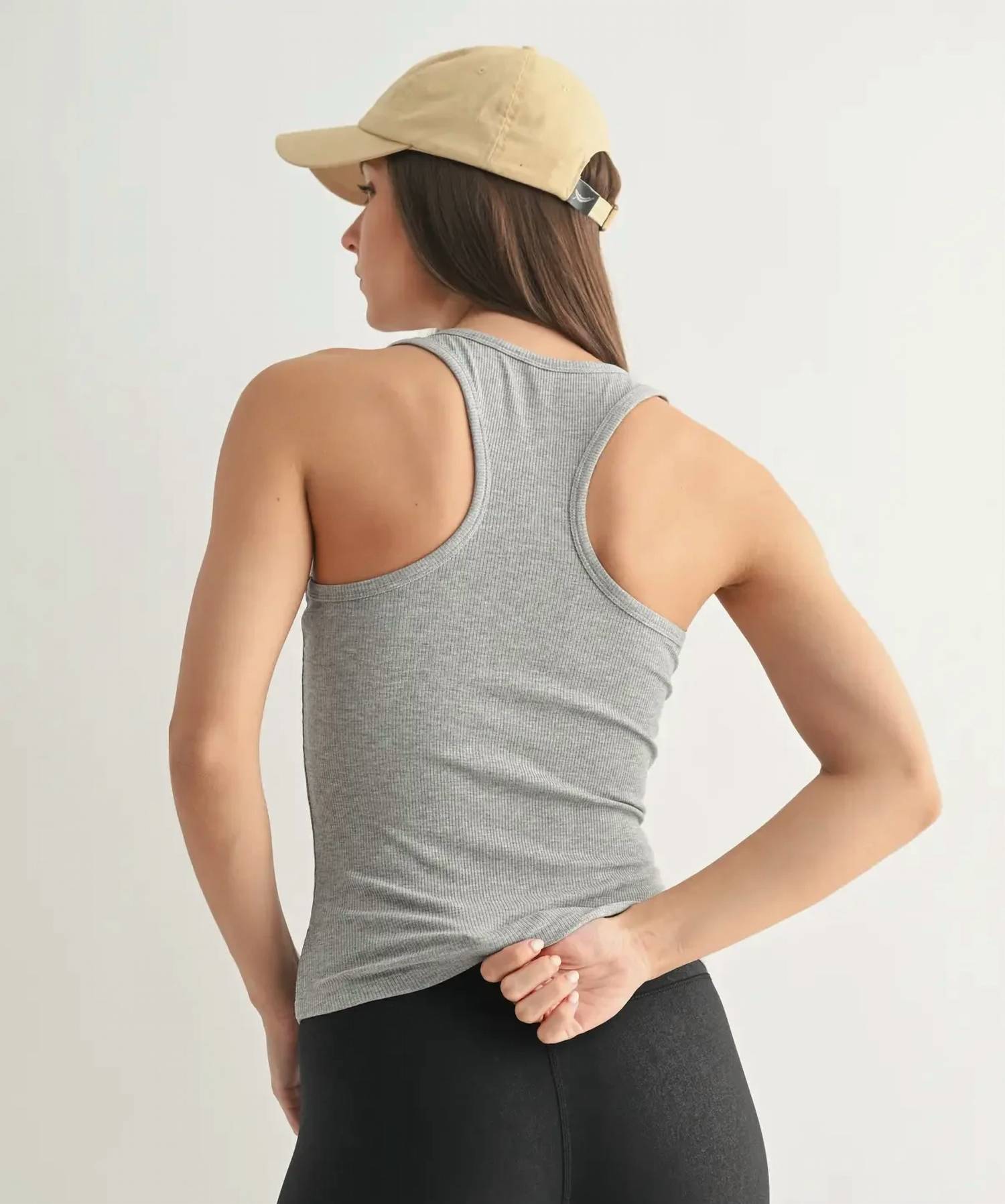 Mono B - Slim Fit Scoop Neck Tank Top