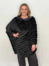 Morris Kaye - Knit Rabbit Poncho