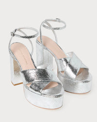Loeffler Randall - Women's Loretta Snake Platform Sandal