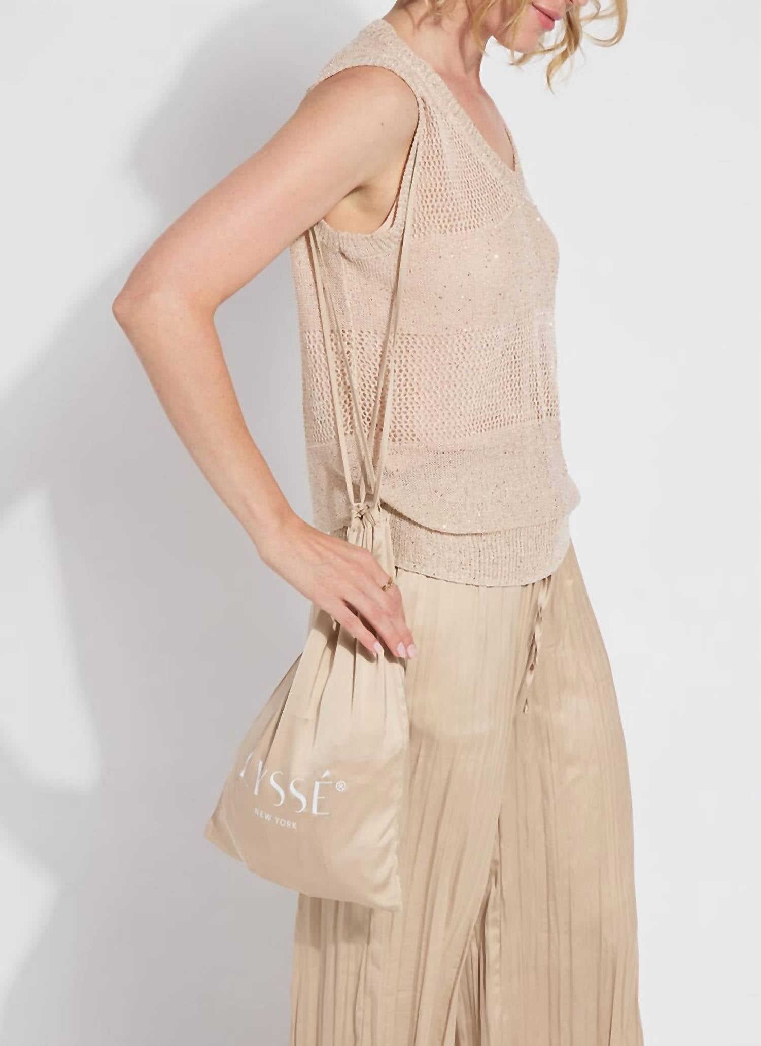 Lysse - Bria Sequined V-neck Shell Top