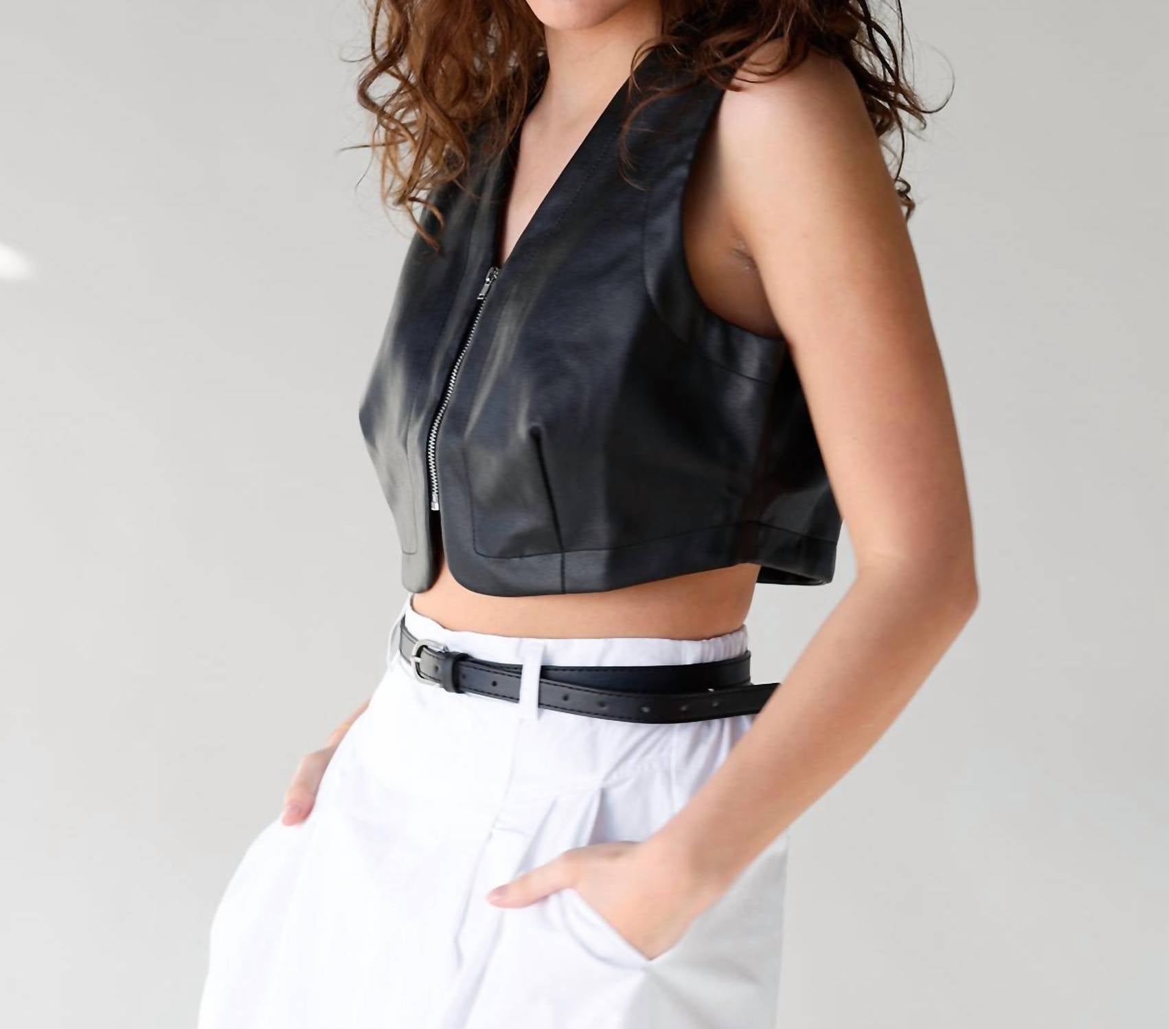 Sage The Label - Vroom Vroom Vegan Leather Vest