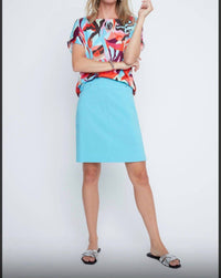 Renuar - Coastal Breeze Pull-on Mini Skirt