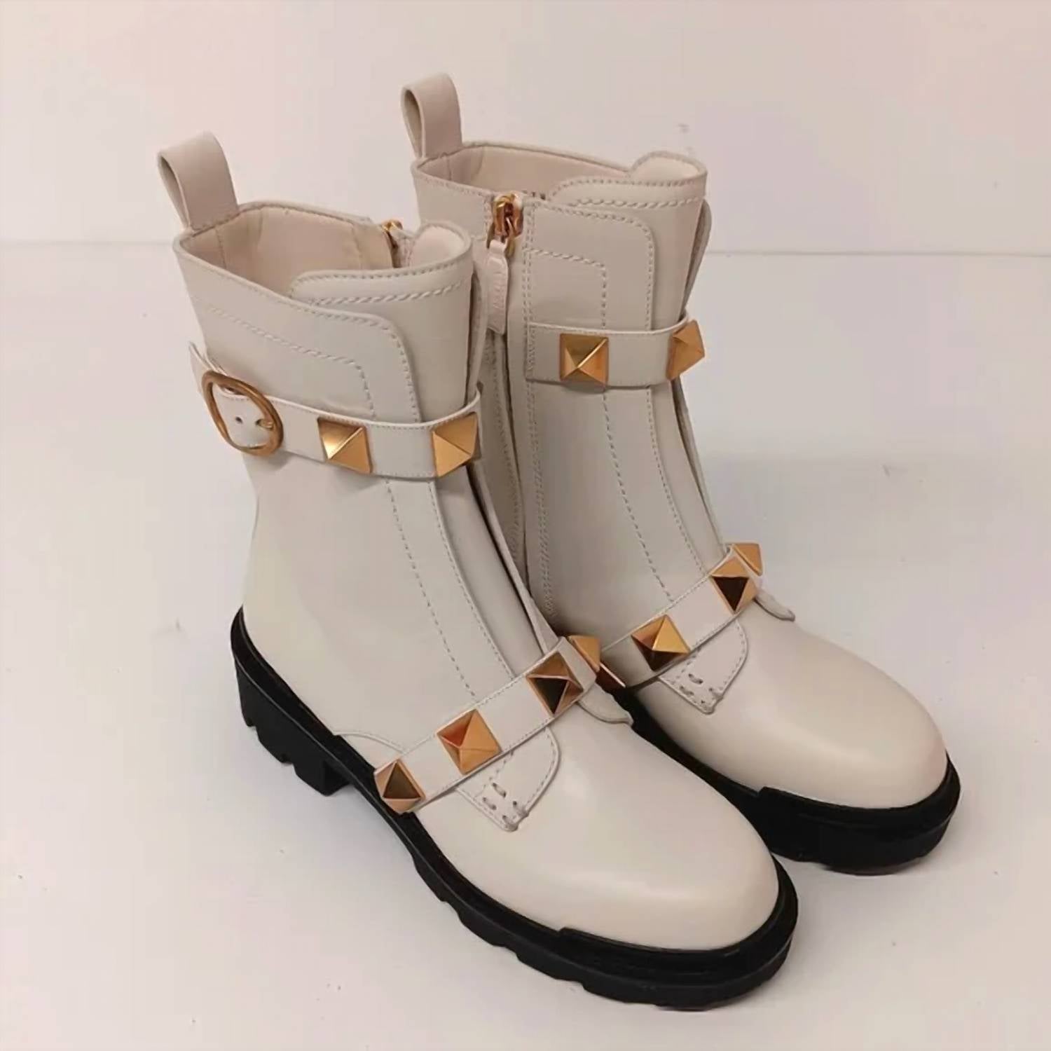 Valentino Garavani - Women's Roman Stud Combat Boots