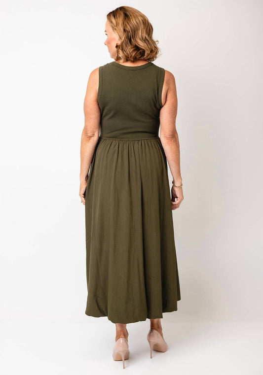 Oui - Gathered Skirt Bubble Hem Maxi Dress