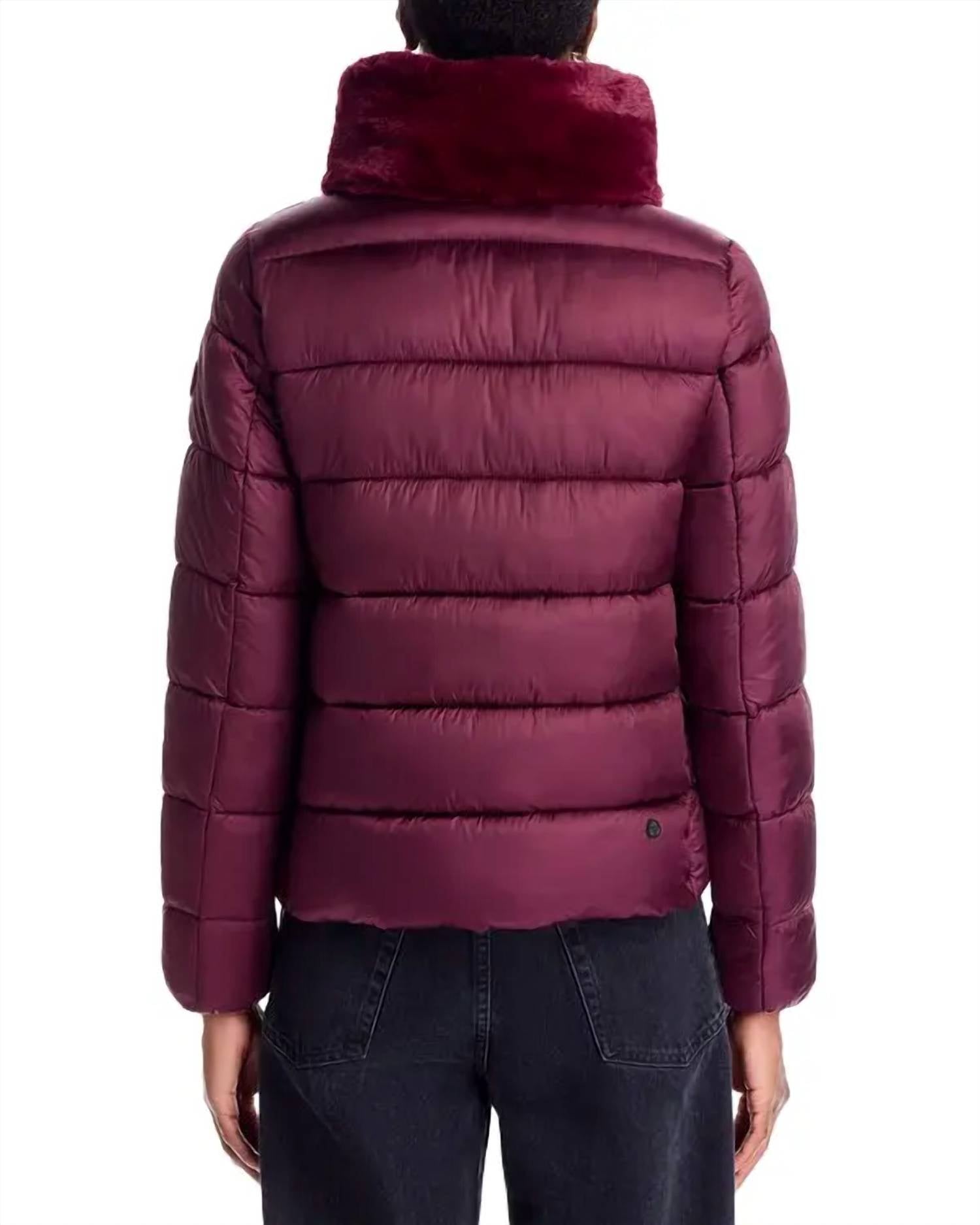 Save The Duck - Mei Faux Fur Trim Quilted Jacket