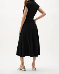 Joseph Ribkoff - Waist Tie Midi Fit And Flare Dress