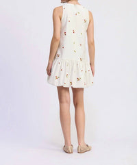 En Saison - Women's Strawberry Kiss Bubble Hem Mini Dress