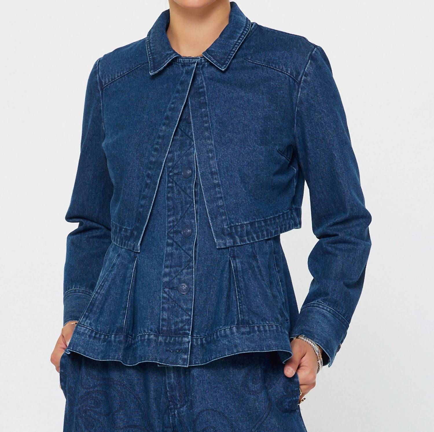 Current Air - Layered Jacket & Vest Set