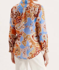 Tyler Boe - Addison Linen Paisley Blouse