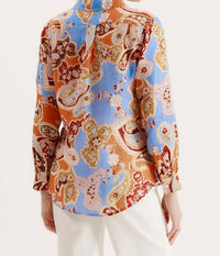 Tyler Boe - Addison Linen Paisley Blouse