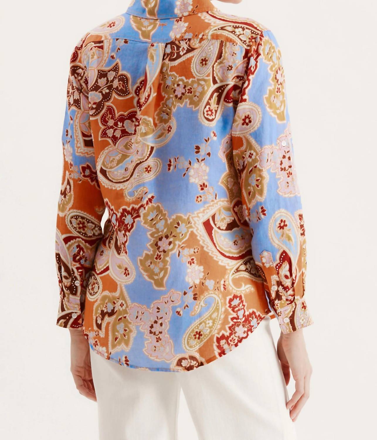 Tyler Boe - Addison Linen Paisley Blouse