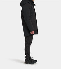 Didricksons Akilles Hooded Parka Coat in black - men's jacket - alternate view