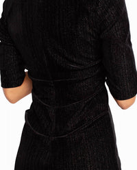 Nicole Miller - Velvet Short Sleeve Lauren Dress