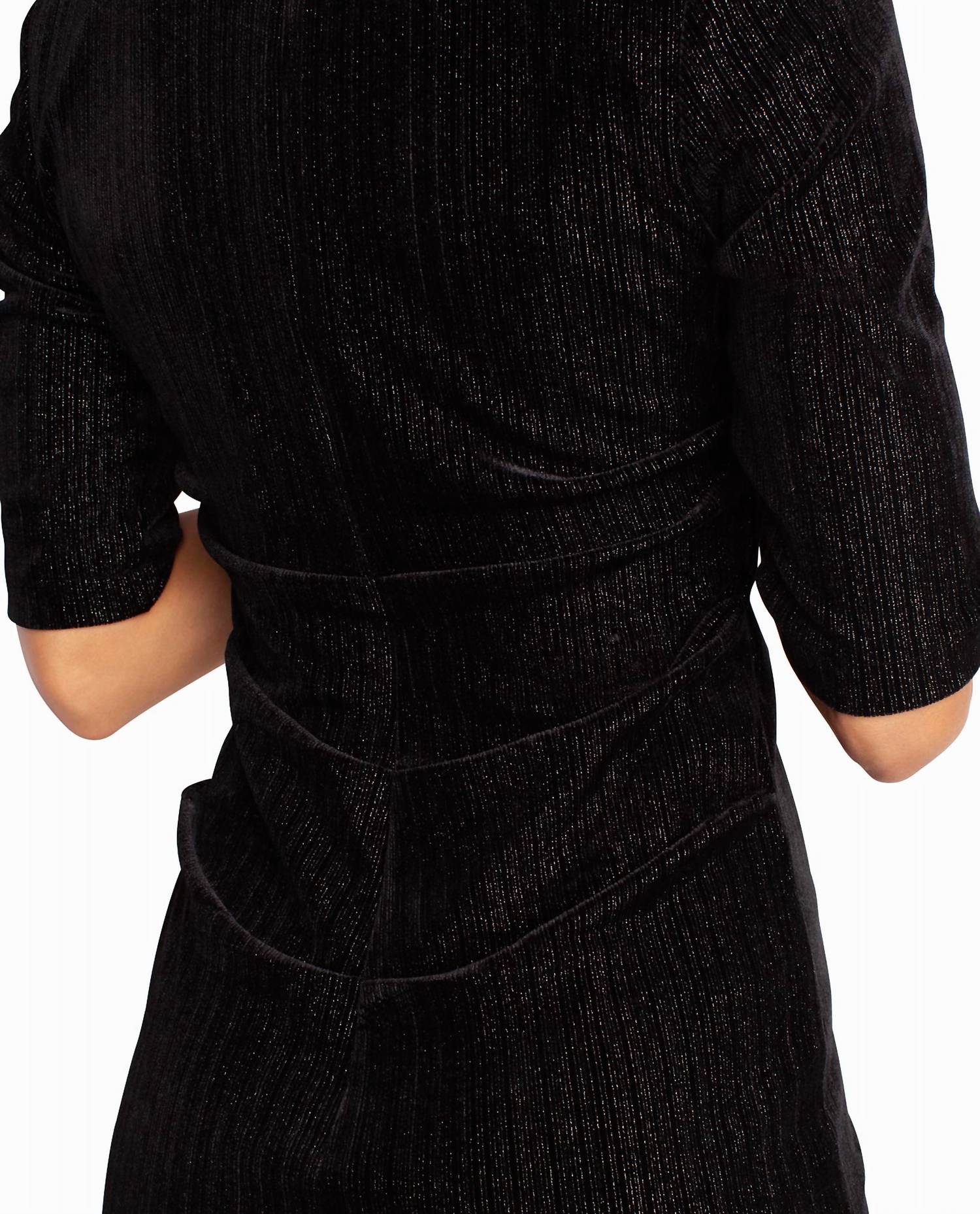 Nicole Miller - Velvet Short Sleeve Lauren Dress