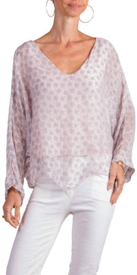 Gigi Moda - Daisy Print Isabetta V-neck Top
