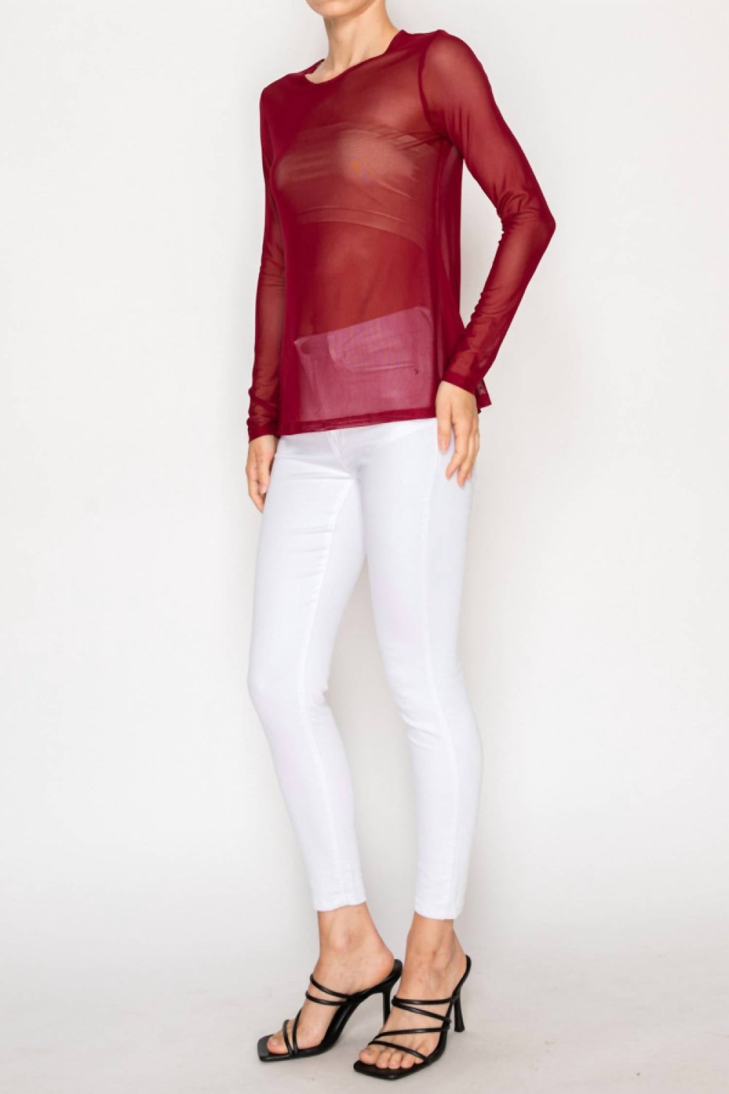 Origami - On A Dime Mesh Top