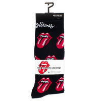 Perri’S Socks - Men's The Rolling Stones Allover Red Tongues Crew Socks