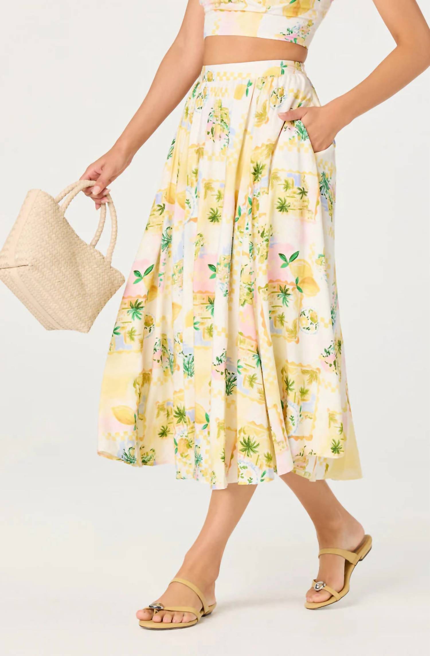 Astr - Kaleigh Midi Skirt