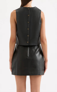 Nude Lucy - Beaumont Vegan Leather Top