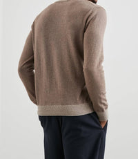 Rails Burns Crewneck Sweater in mocha heather - women's sweater - detail view