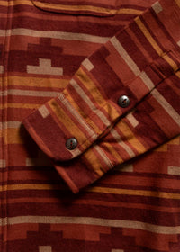 Iron & Resin Men's Salton Shirt in rust - men's shirt - alternate view