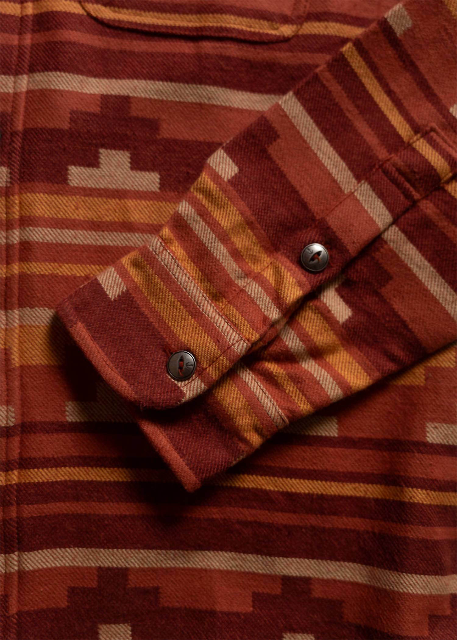 Iron & Resin Men's Salton Shirt in rust - men's shirt - alternate view