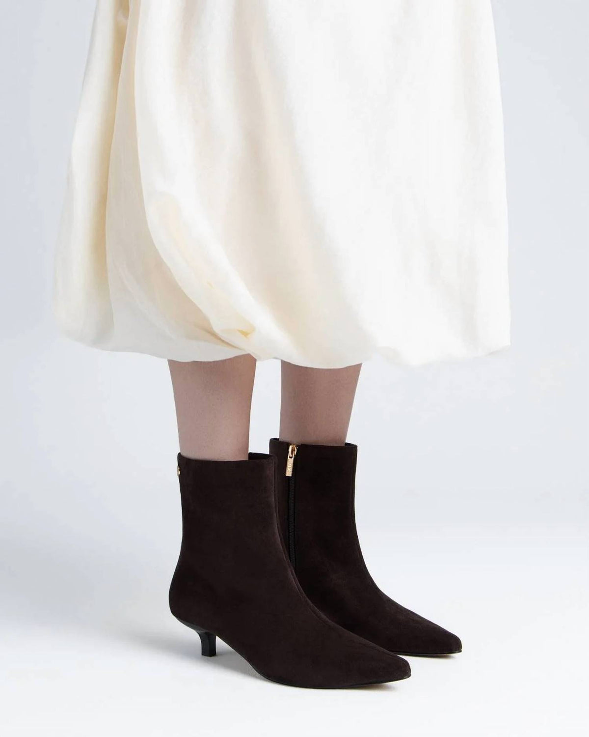 Xti - Women's Pointed Toe Suede Ankle Booties