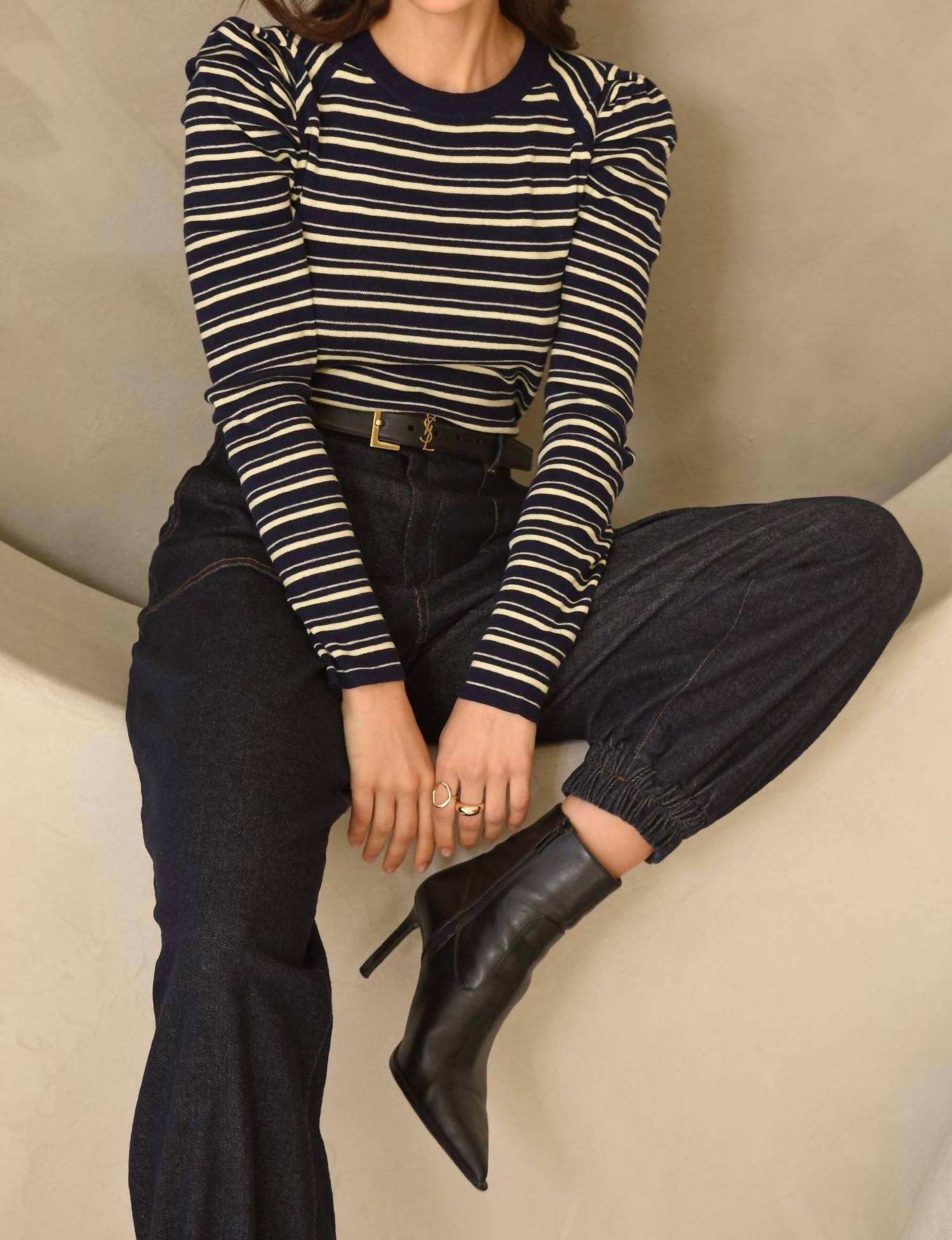 Greylin - Wally Stripe Knit Top