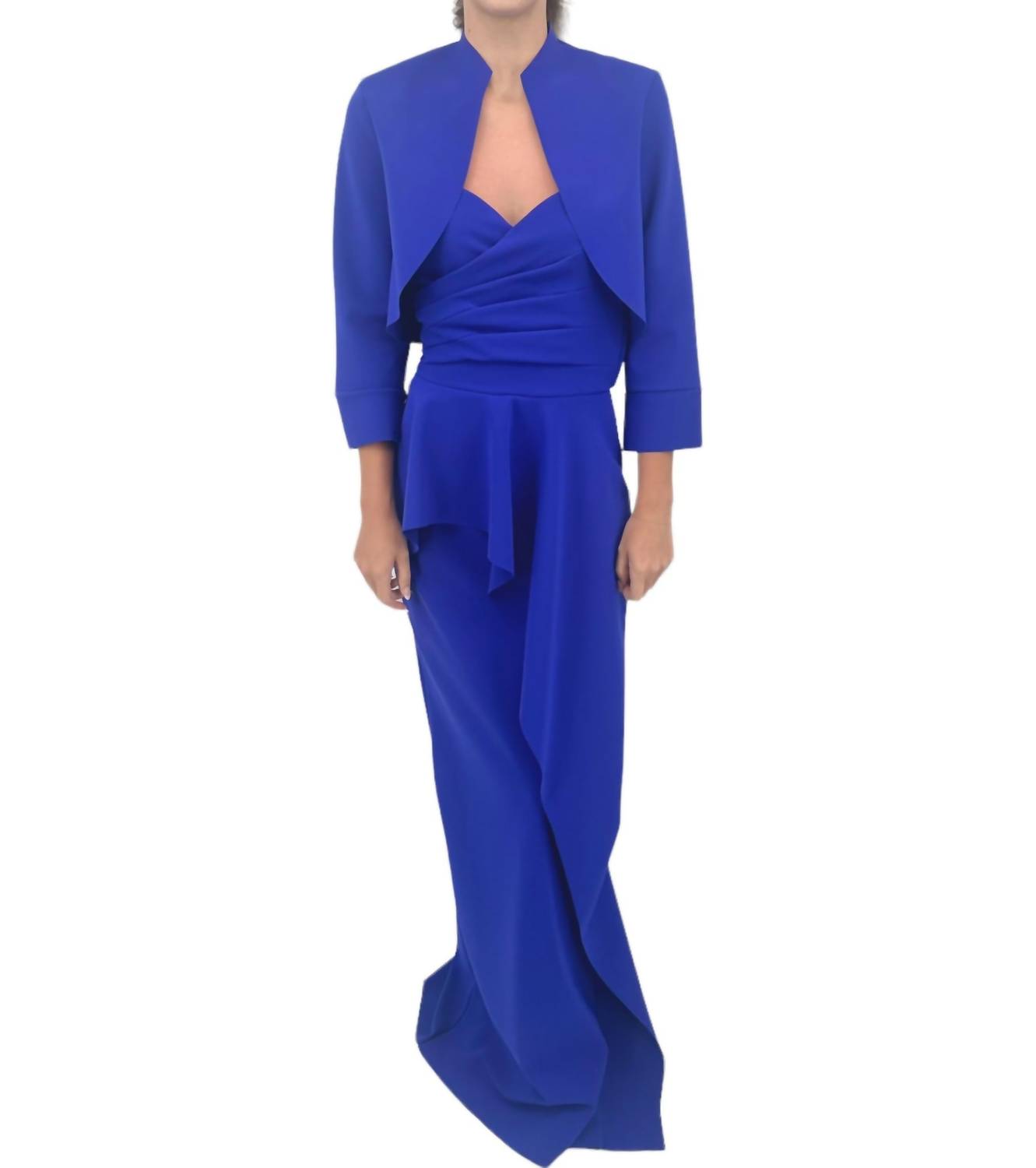 Chiara Boni - Miya Long Zip Jersey Gown