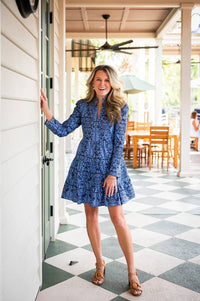 Sail To Sable - Long Sleeve Tunic Flare Dress