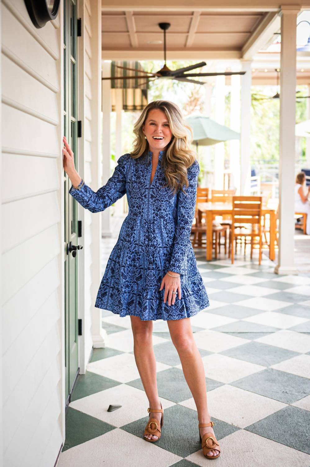 Sail To Sable - Long Sleeve Tunic Flare Dress