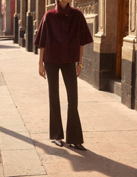 Joseph Ribkoff - Bonded Faux Fur Suede Boxy Jacket