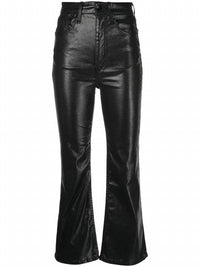 Rag & Bone Women's Casey High Rise Ankle Flare Jeans in coated black - women's jeans