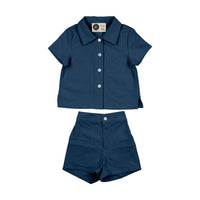 Maniere - Textured Grid Short Set