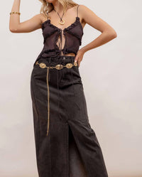 Blu Pepper - Long Pencil Skirt