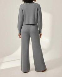 Vintage Havana - Sweater Cardigan Pant Set