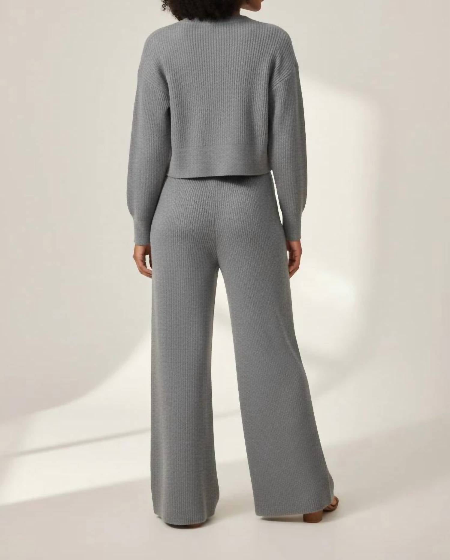 Vintage Havana - Sweater Cardigan Pant Set