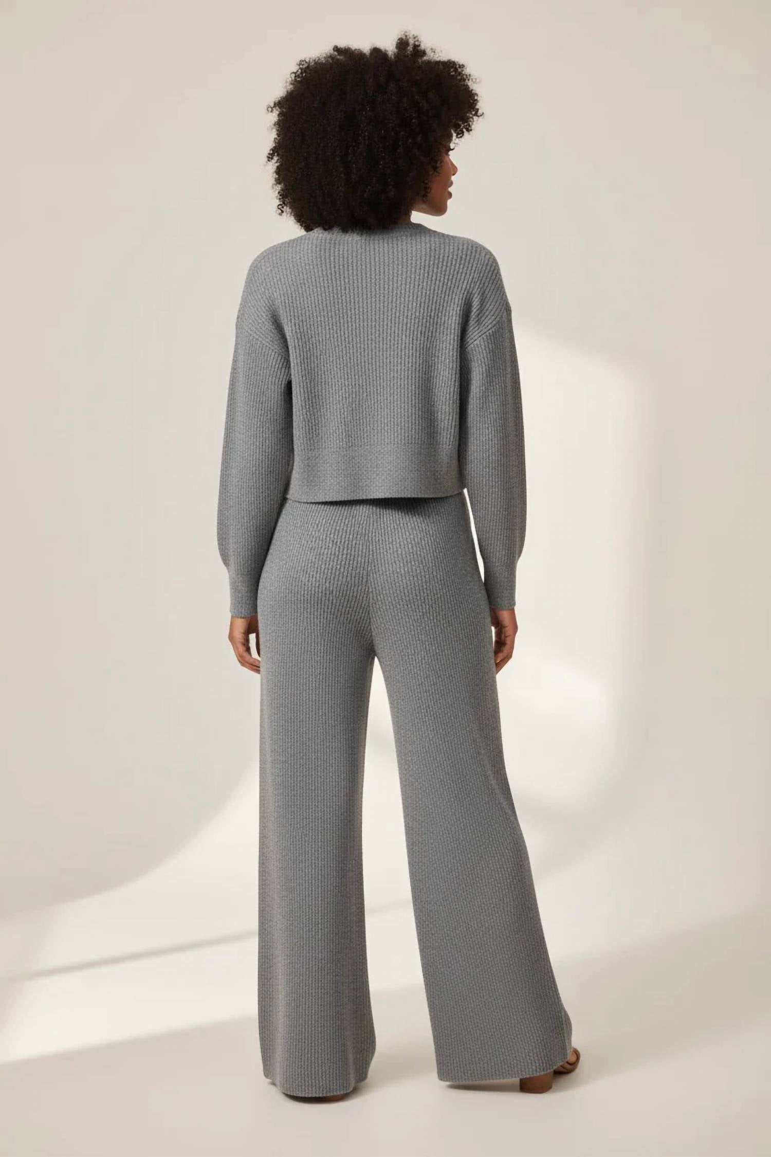 Vintage Havana - Sweater Cardigan Pant Set