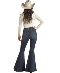 Rock & Roll Cowgirl - Extra Stretch High Bell Bottom Jean