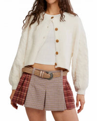 Free People - Sherry Pleated Mini Skirt