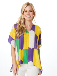 Stewart Simmons - Mardi Gras Oversized Blouse